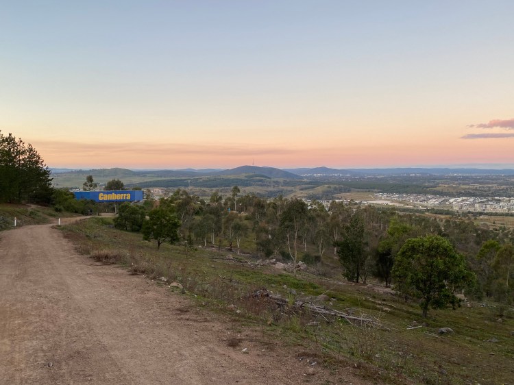 Heading down and under "Canberra bridge"